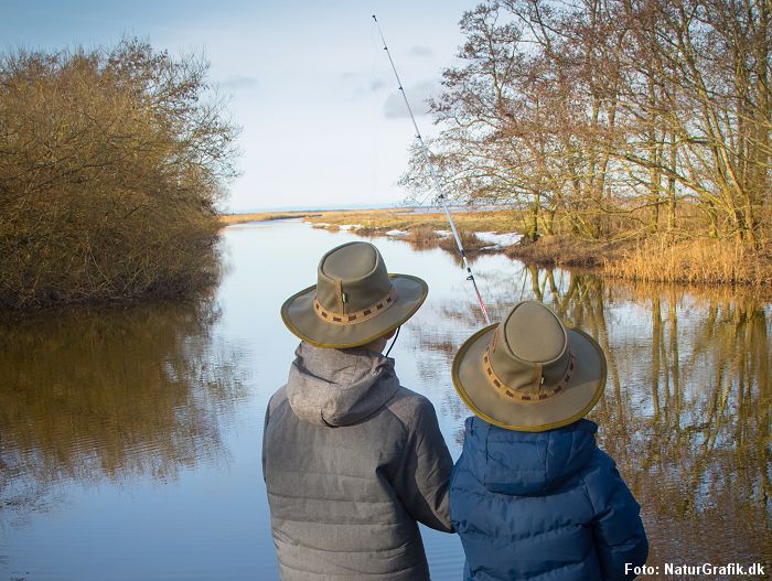 Test af fiskestang til børn