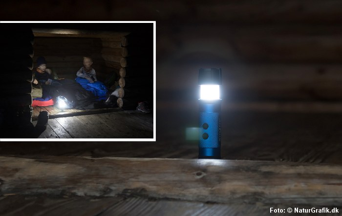 Lygte med lanternefunktion