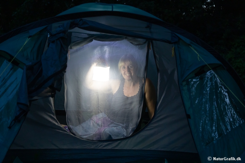 Test af solcellelampe
